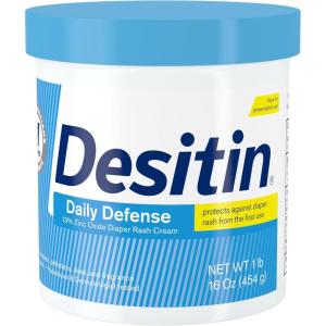 imageDesitin Daily Defense Baby Diaper Rash Cream with 13 Zinc Oxide Barrier Cream to Treat Relieve ampamp Prevent Diaper Rash Hypoallergenic Dye Phthalate ampamp ParabenFree 16 oz