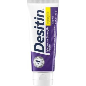 imageDesitin Maximum Strength Baby Diaper Rash Cream 40 Zinc Oxide for Treatment Relief ampamp Prevention Hypoallergenic Phthalate ampamp ParabenFree Paste Protects Skin for 12 Hours 48 ozRash Cream