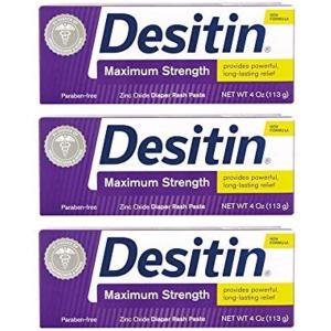 imageDesitin Maximum Strength Diaper Rash Paste 4 oz tube Pack of 3