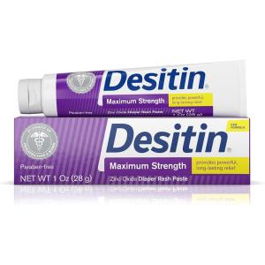 imageDesitin Maximum Strength Baby Diaper Rash Cream with 40 Zinc Oxide Travel Size 1 oz Pack of 61 Ounce Pack of 6