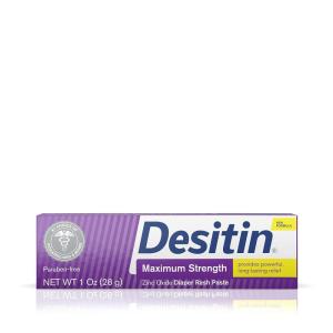 imageDesitin Diaper Rash Ointment Desitin Maximum Strength Original Paste for Diaper Rash 1 Oz