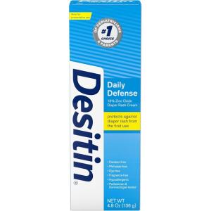 imageDesitin Daily Defense Baby Diaper Rash Cream with Zinc Oxide to Treat Relieve ampamp Prevent diaper rash Hypoallergenic Dye Phthalate ampamp ParabenFree 48 oz
