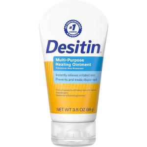 imageDesitin Skin Protectant and Diaper Rash Ointment MultiPurpose with Vitamins A ampamp D Travel Size 35 Oz Tube Pack of 2MPO Multi