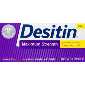 imageDesitin Maximum Strength Diaper Rash paste with Zinc Oxide  2 Oz 57 g2 Ounce Pack of 1